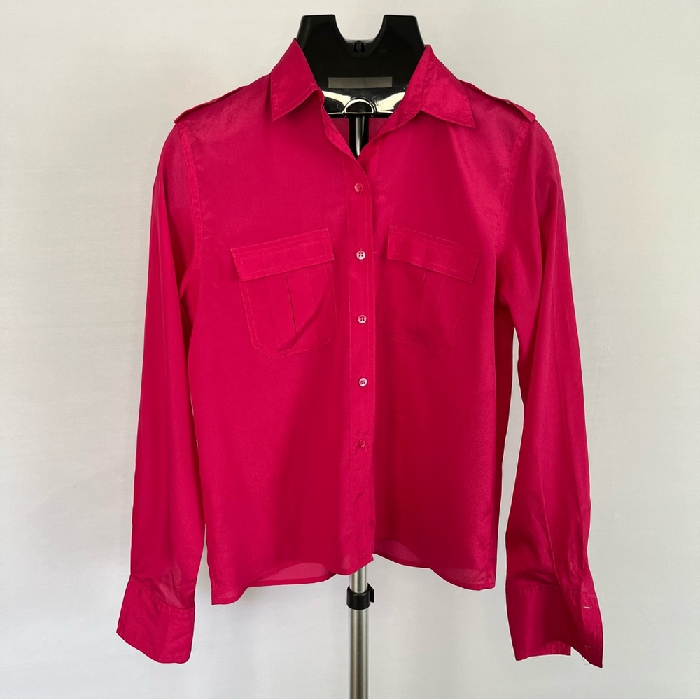 Liz Claiborne Petites Hot Pink Blouse - Women’s 6